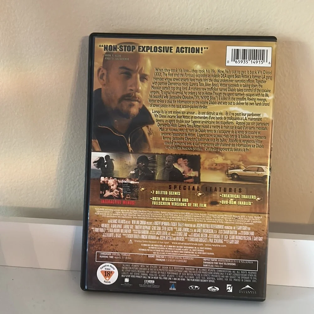 4/$20 A MAN APART dvd - Picture 3 of 4